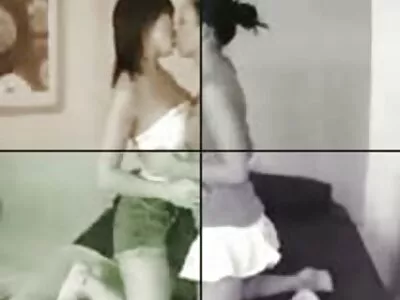 Gekke man deelt lesbische seksfilm haar mooie brunette milf vrouw met zijn beste vriend,heilige neuk